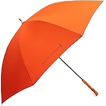 新品★マッキントッシュフィロソフィー★晴雨兼用バンブーハンドル長傘日傘★オレンジ 新品☆マッキントッシュフィロソフィー☆晴雨兼用バンブー